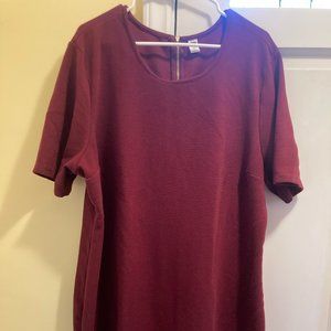 Old Navy ribbed red dress